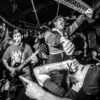 The band Bad World performing at Gilman